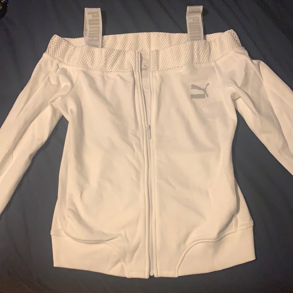 Women’s Puma strap zip sweater